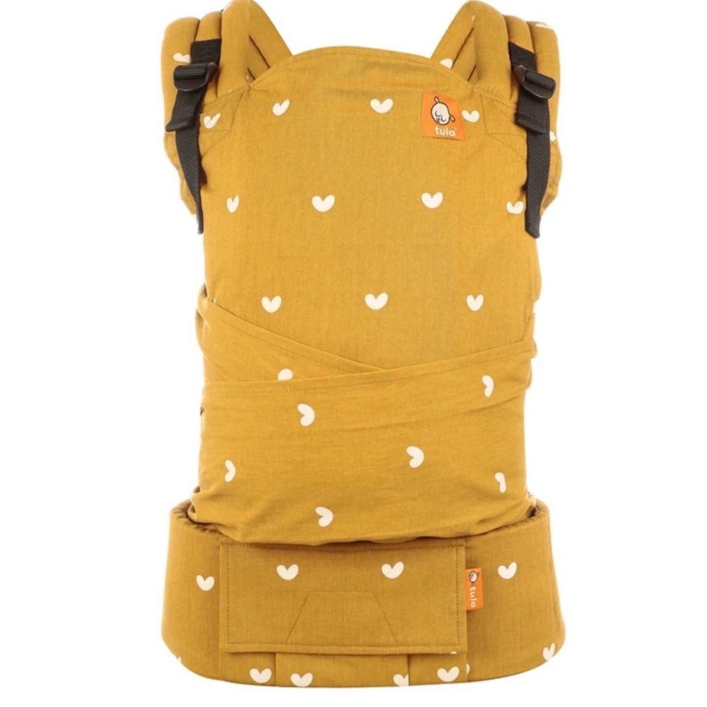 Tula baby wearer in sold out print